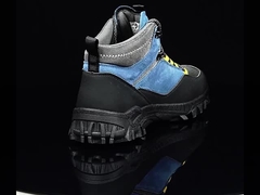 Giày làm việc an ninh Giày unisex áo suede Microfiber Wire Cloth Giày an toàn cao su Giày an toàn Giày làm việc