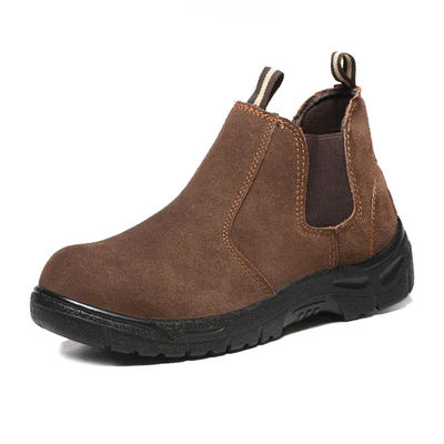 Mua Thép Toe Giày an toàn điện Unisex màu nâu Da Giày làm việc chống trượt online manufacture