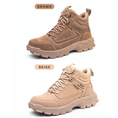 Mua Kevlar tấm hàn giày an toàn màu nâu giày an toàn làm việc chân thép online manufacture