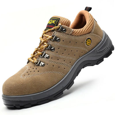 Mua Giày làm việc bằng da PU Suede Unisex Metal Toe Giày an toàn cho mùa thu online manufacture
