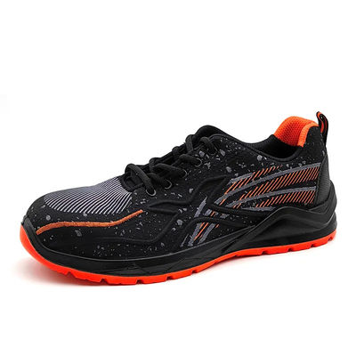 Mua Đen Hít thở Flyknit Giày thể thao chống trượt Đàn ông Giày chân thép online manufacture