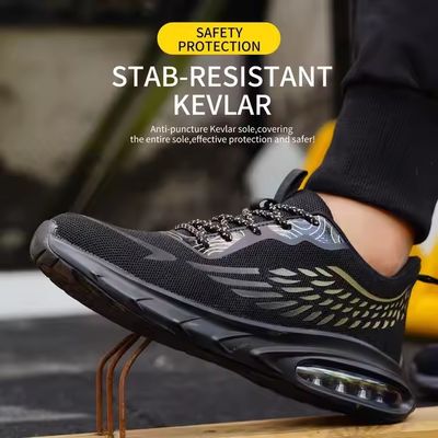 Mua Giày an toàn công nghiệp Đen Flying đan giày an toàn giày làm việc với chân đệm khí online manufacture