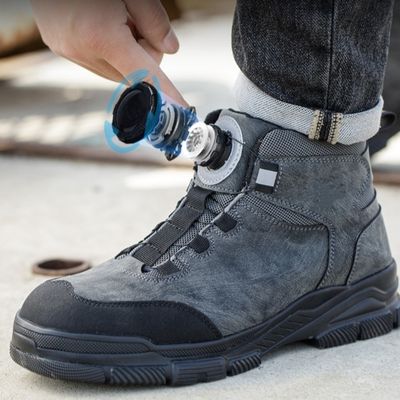 Mua Giày an toàn Kevlar midsole cho công việc an ninh trong vải vi mô màu đen online manufacture