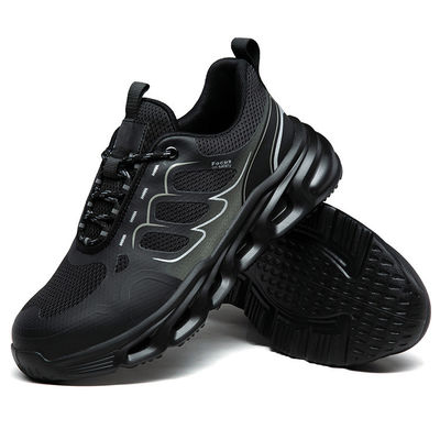 Mua BOA Rotating Button Giày làm việc TPU bay đan đen Giày an toàn công nghiệp với Kevlar Mid sole Và chống vỡ EVA sole online manufacture