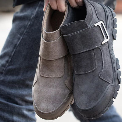 Mua Giày bảo hộ lao động hàn cho nam thoải mái bằng da lộn với đế cao su, nút felt, Kevlar online manufacture