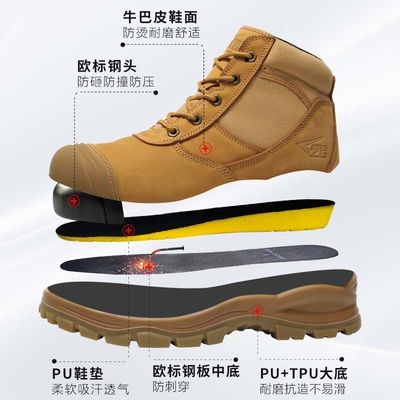 Mua Giày bảo hộ đế giữa bằng thép tiêu chuẩn Châu Âu, giày bảo hộ mũi thép cho bảo vệ online manufacture