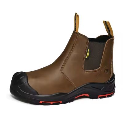 Mua OEM Brown Genuine Leather Work Shoes Insulation Safety Shoes Kevlar Safety Boots Security Work Booots Pu+rubber Sole online manufacture