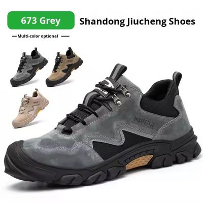 Mua OEM Kevlar Construction Safety Shoes Pigskin Work Shoes Steel Toe Anti Smashing Rubber Sole Safety Shoes online manufacture