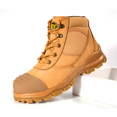 Mua Giày bảo hộ lao động OEM Wheat Nucuck, mũi thép, đế thép, giày bảo hộ lao động đế PU+TPU, giày bảo hộ lao động online manufacture