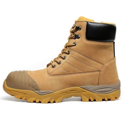 Custom Steel Toe Boots High Top Martin Giày làm việc màu nâu cho nam giới
