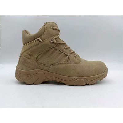 Mens Suede Giày làm việc màu nâu nhẹ sa mạc Giày leo núi ngoài trời