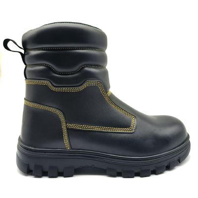 Giày cứu hỏa rừng da thật chống nước cao su mềm chân giày unisex