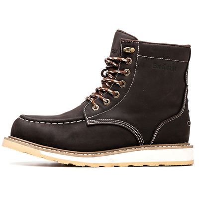 Sản phẩm bán buôn Nubuck Da Goodyear Welt Kỹ sư cao su Steel Toe