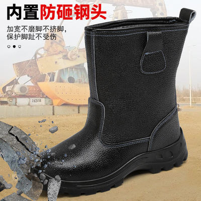 Giày an toàn Kevlar Midsole da bò Da thật Giày làm việc bằng chân thép