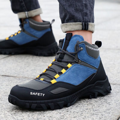 Kevlar Midsole Unisex Suede Microfiber Wire Cloth Giày an toàn cao su Giày an toàn cao su Giày làm việc