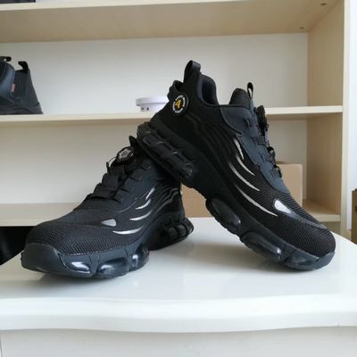 BOA Nút xoay Giày làm việc bay giày làm việc đan thoải mái Giày an toàn Kevlar Midsole Thép ngón chân PU