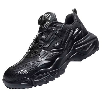 Giày an toàn công nghiệp BOA Nút quay Giày làm việc EVA Sole TPU Flying Knit Giày Kevlar Mid sole chống đâm