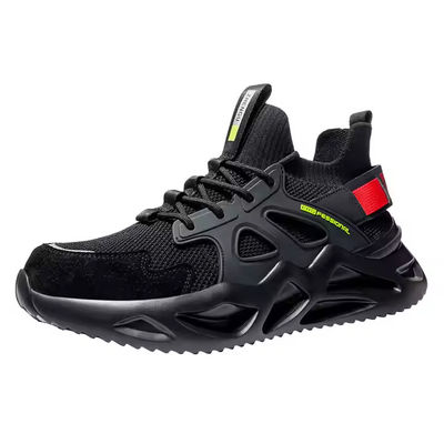 Giày an toàn thoải mái Hít thở bay giày an toàn đan thép chân chống vỡ EVA Sole Kevlar Mid Sole Anti-stab Giày làm việc